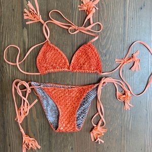 Acacia Honey Crochet string bikini girls XXL